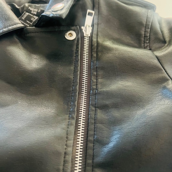 Faux Leather Moto Girls Grunge Black Motorcycle - EXCELLENT CONDITON - SO cool! - Picture 12 of 13